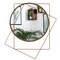 Uniquewise Decorative Metal Wall Mounted Modern Mirror - Perfect for Living Room, Bedroom, Bathroom Vanity, Entryway, or Hallway, Adding Elegance and Charm to Your Space